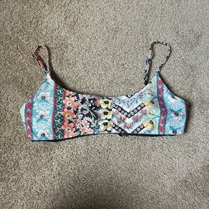 O’Neill Patterned Bikini Top, Size L